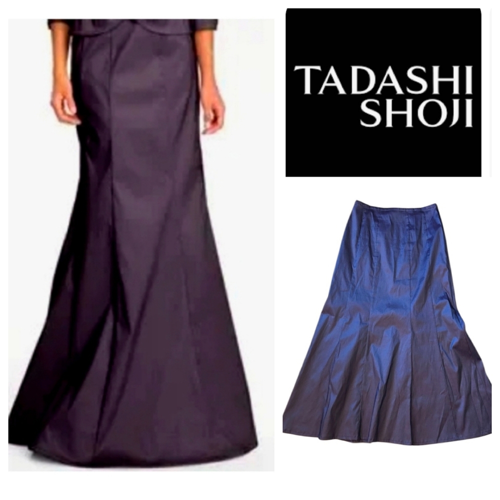 Tadashi Shoji Long Mermaid Taffeta Skirt~size 14
